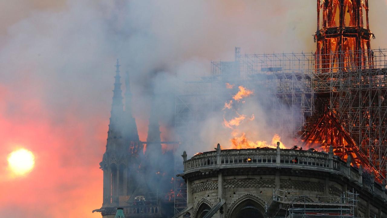 The fire in Notre Dame.