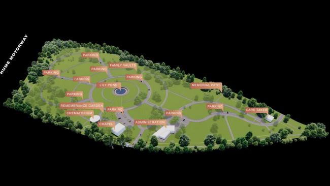 A masterplan of the site.