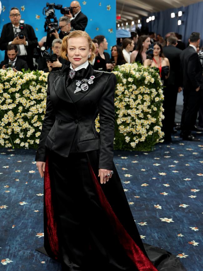 Sarah Snook attends the 2025 Met Gala Celebrating 