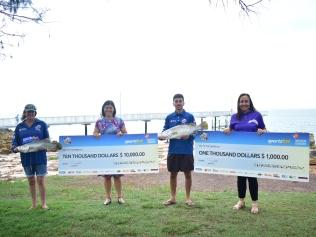 Tracy Coughlan, Tourism Minister Natasha Fyles, Manolis Zaroufis and Starlight Children’s Foundation National events manager Danielle White