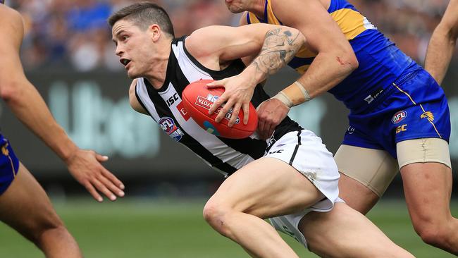 Jack Crisp has re-signed with Collingwood until the end of 2023. Picture: Mark Stewart