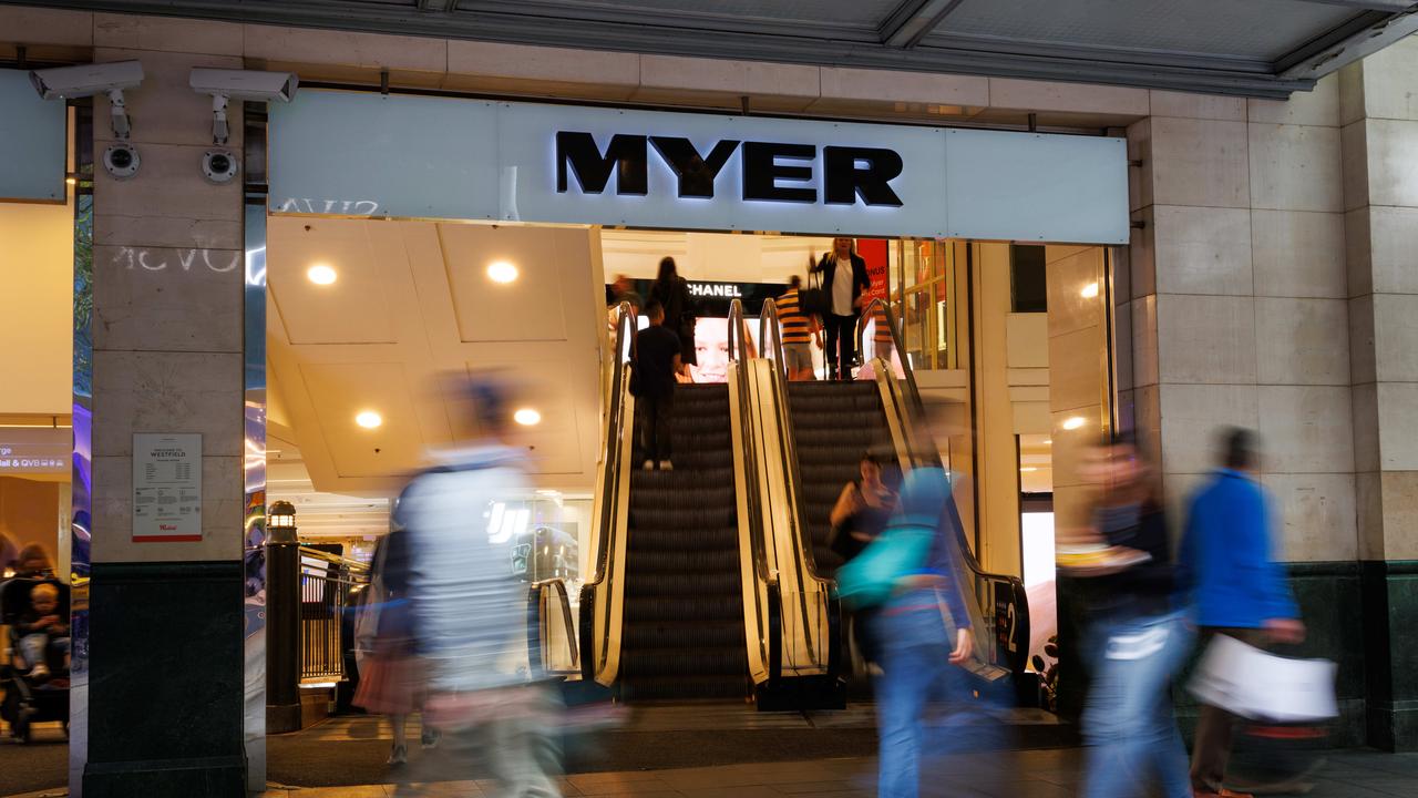 Myer will expand from its current 56 stores to more than 700 with the purchase of the apparel brands from Premier Investments. Picture: Max Mason-Hubers/NCA NewsWire