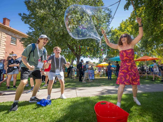 Adelaide Uni’s O-Week welcome fiesta. Picture: Ben Clark
