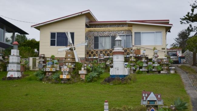 The 'windmill house' at 58 Shelly Beach Rd, East Ballina, on June 9, 2021.