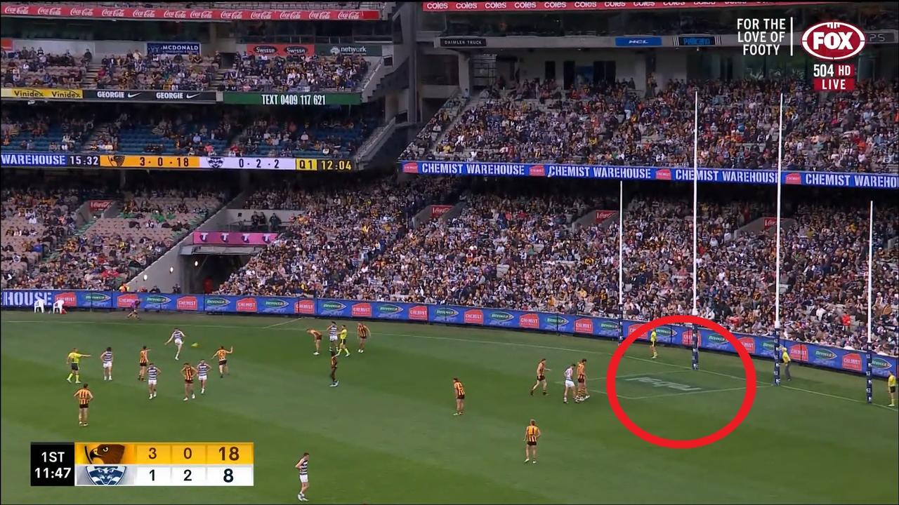 Hawthorn committed a cardinal sin. Photo: Kayo.