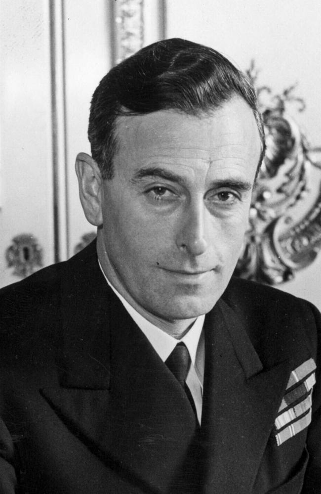 British naval officer Admiral Lord Louis Mountbatten in 1946.