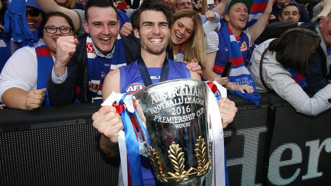 Easton Wood with the 2016 premiership cup. Picture: Michel Klein