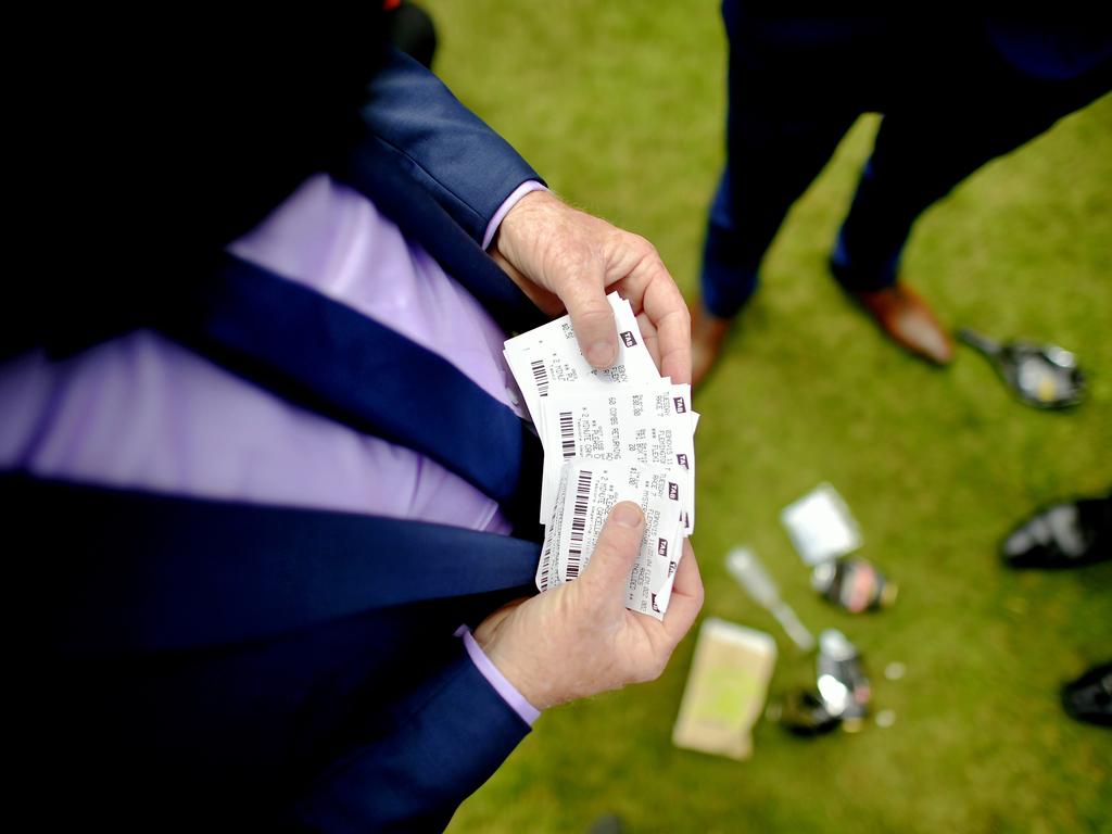 Racegoers are out in force at Flemington racecourse for the 2015 Melbourne Cup. Picture: Jason Edwards