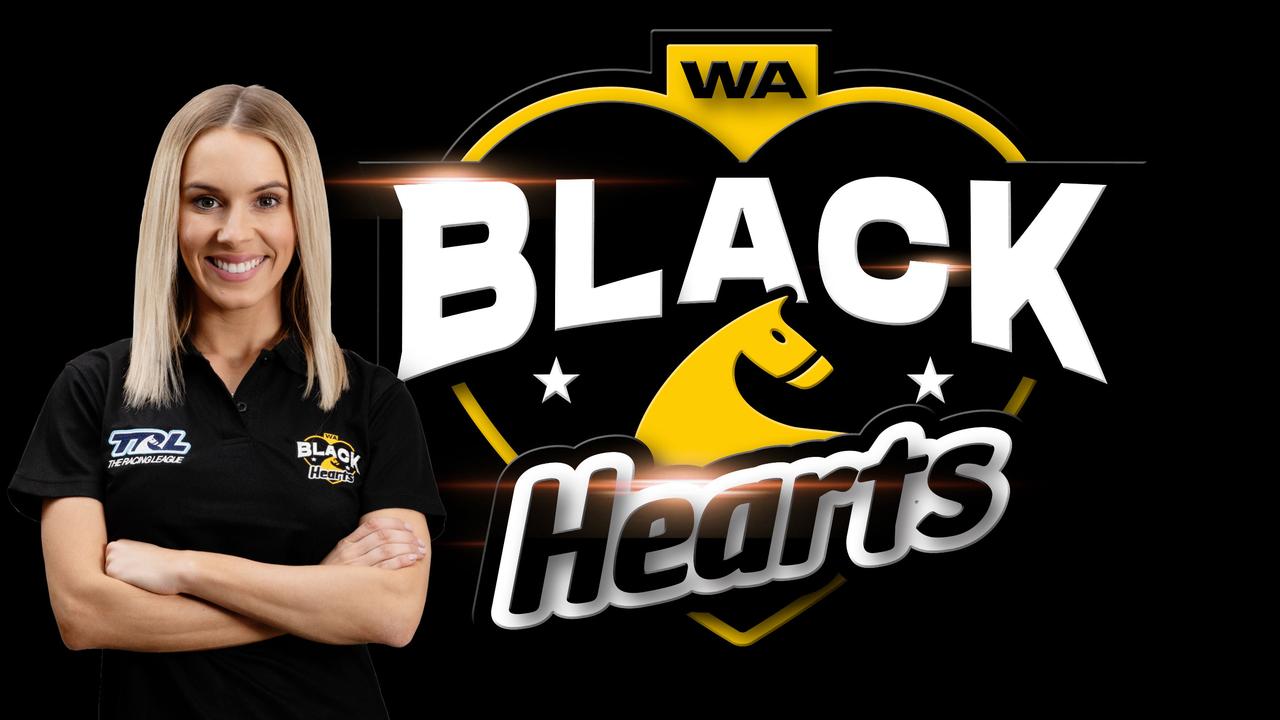 Brittany Taylor ambassador for The Racing League's WA Black Hearts team