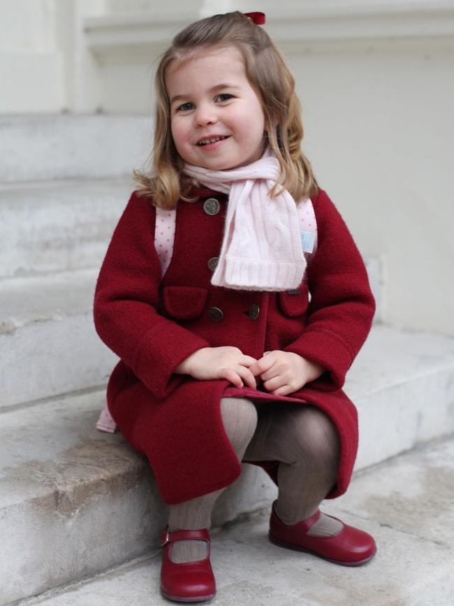 Princess Charlotte on her third birthday.