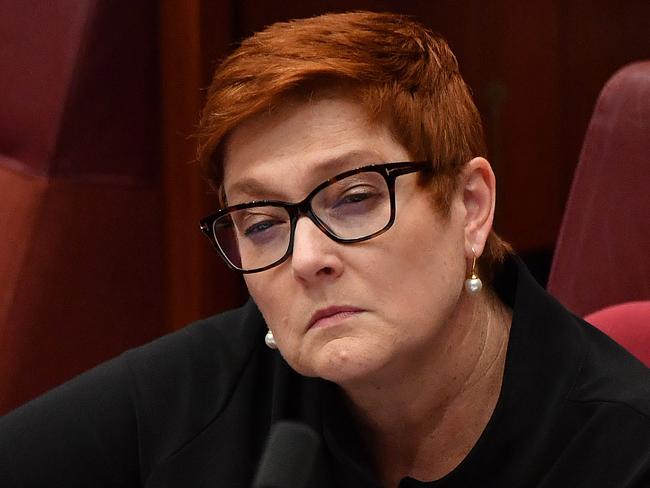 Minister for Women Marise Payne won’t meet the marchers in person. Picture: Sam Mooy/Getty Images