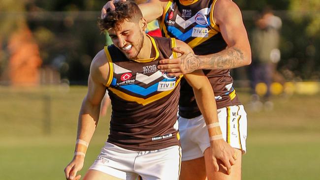 Frank Campisi has crossed from Caroline Springs in the WRFL. Picture: Aaron Cook