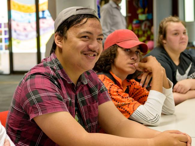 TSS PHOTO: Queensland Pathways State College students Ethan, Matthew, Sam and Kaylee.