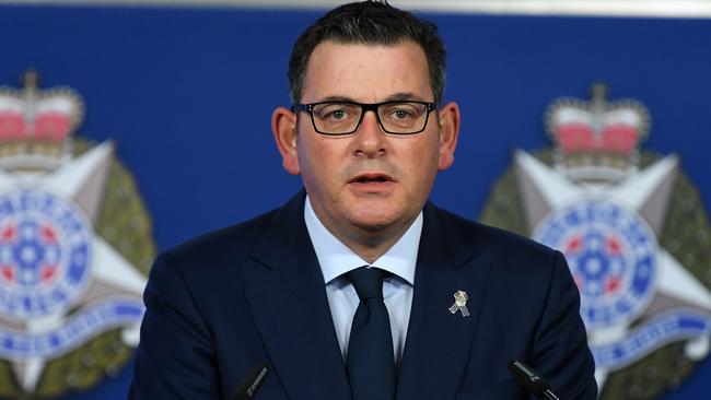 Premier Daniel Andrews is asking Victorians to use common sense — only spending time together if it’s safe. Picture: AAP Image