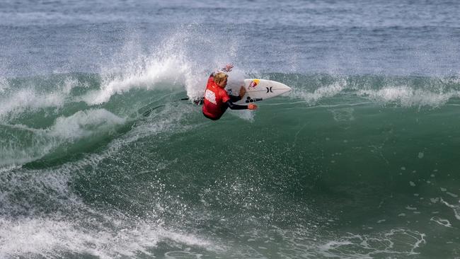 Earle has already drawn comparisons to another blond-haired goofy-footer from Cronulla, former world champion Mark Occhilupo. (Photo by Kenny Morris/World Surf League)