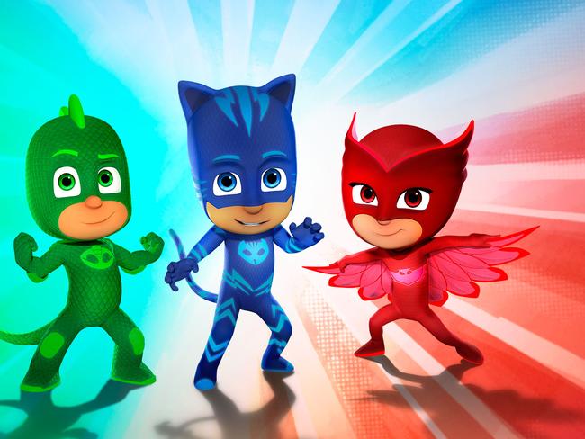 Animated series PJ Masks is now screening on the Disney Junior channel on Foxtel. Picture: Supplied / Foxtel