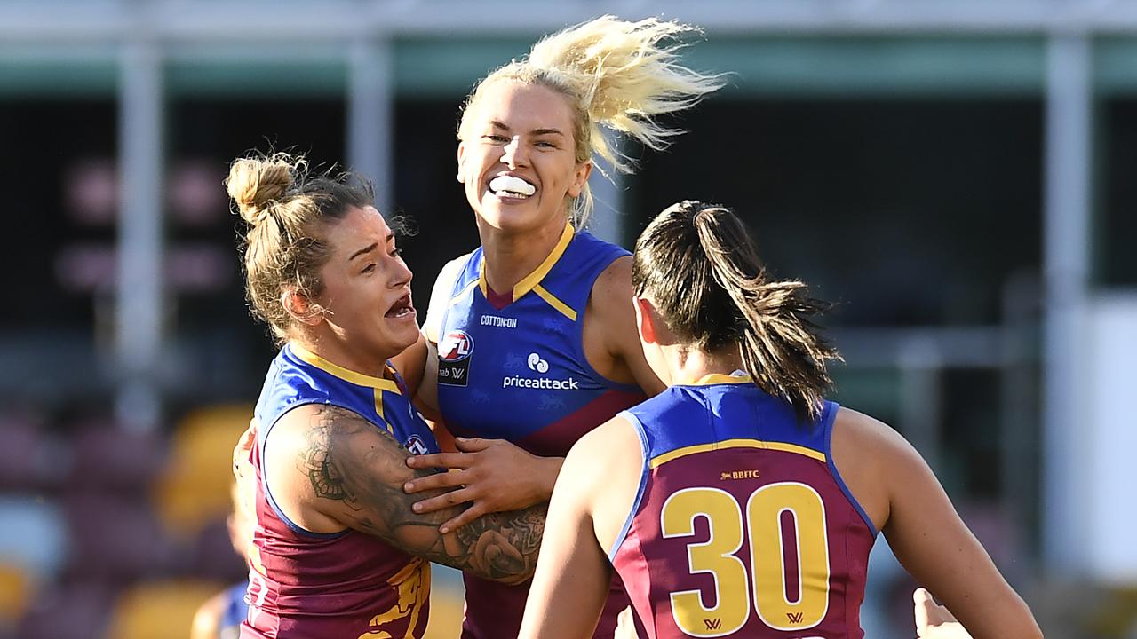 Orla O'Dwyer’s Brisbane Lions defeated the Collingwood Magpies at The Gabba. Picture: Albert Perez