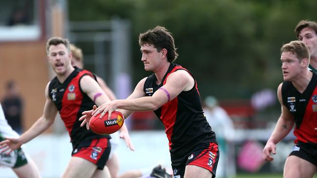 Charlie Byrne’s delivery by foot was precise. Picture: David Smith