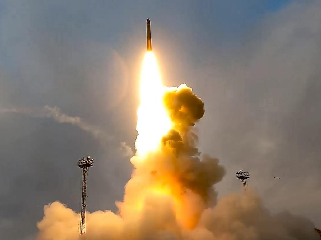 The Western backlash against Russia has lit a fire under the nation’s state-sponsored mouthpieces, many of whom have haphazardly threatened retaliation by ‘levelling cities’. (Russian Defense Ministry Press Service via AP)