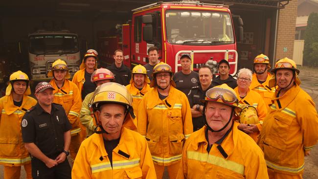 Local CFA and crews from around Victoria are ready to defend Orbost. Picture: David Crosling