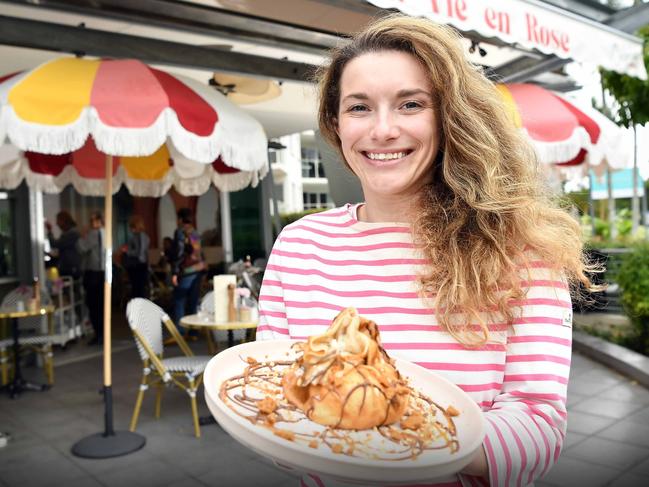 Annabel Pincede has opened new cafe La Vie en Rose at Noosa. Picture: Patrick Woods.