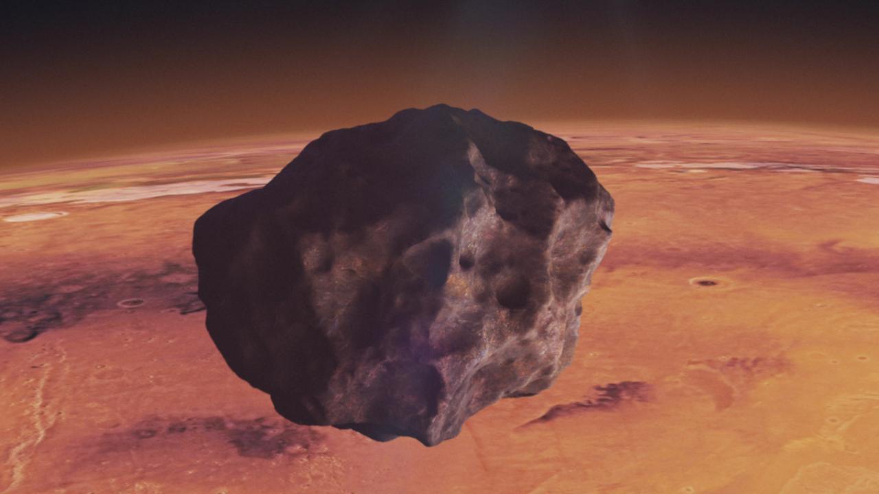 ASTEROID on a collision course with Planet Mars.