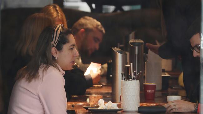 Coogee cafes were open for dine-in customers.