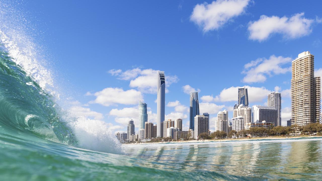 The Surfers Paradise skyline — unlimited building height near light rail.