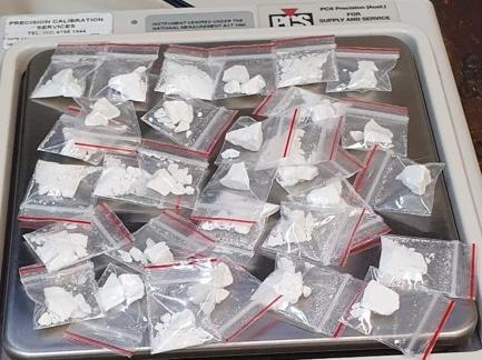 Just some of the cocaine seized earlier this month by police at Bondi.