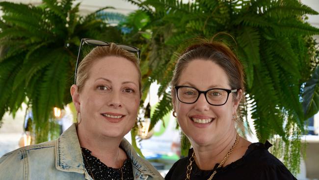 Anna Struthers, from Rockyview, and Linda Laird, from Norman Gardens, at the Lunch with Matt Golinski at the 2021 St Lawrence Wetlands Weekend. Picture: Rae Wilson