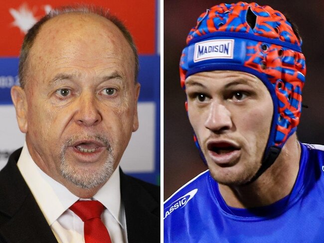 Knights boss Philip Gardner (left) and star fullback Kalyn Ponga (right)