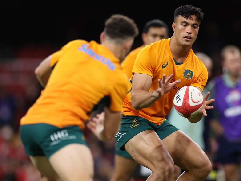 Joseph-Aukoso Suaalii mae an immediate impact for the Wallabies. Picture: Michael Steele/Getty Images