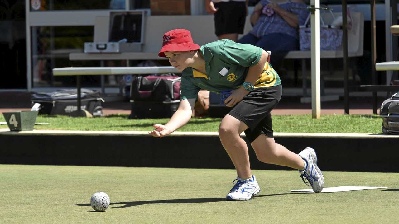 RISING STAR: North Toowoomba Bowls Club player Jake Rynne will compete at the Queensland Junior Championships over the coming week. Picture: Bev Lacey