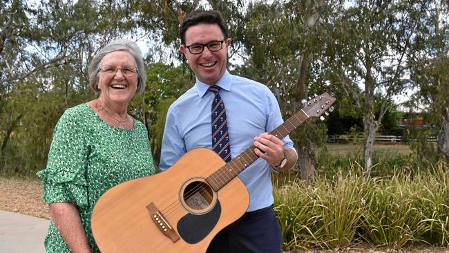 COUNTRY CONCERT COMING:   Beth Wood and federal MP David Littleproud can see the positives. Picture: Meg Gannon