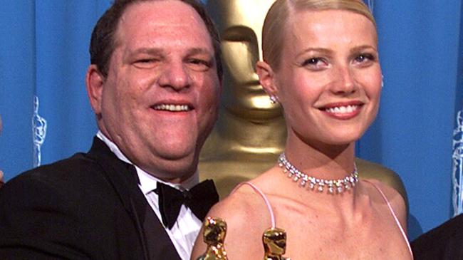 Weinstein with Shakespeare in Love best actress Oscar winner Gwyneth Paltrow in 1999. Picture: Getty Images