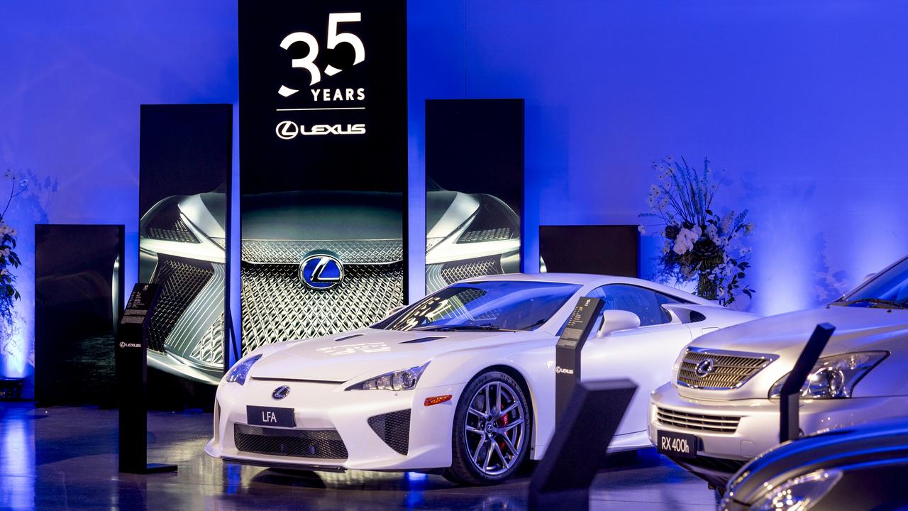 Lexus confirms production of the LFA supercar in 2009. Eight examples are allocated to Australia. LFA on display to celebrate 35 years of Lexus. Picture: Supplied