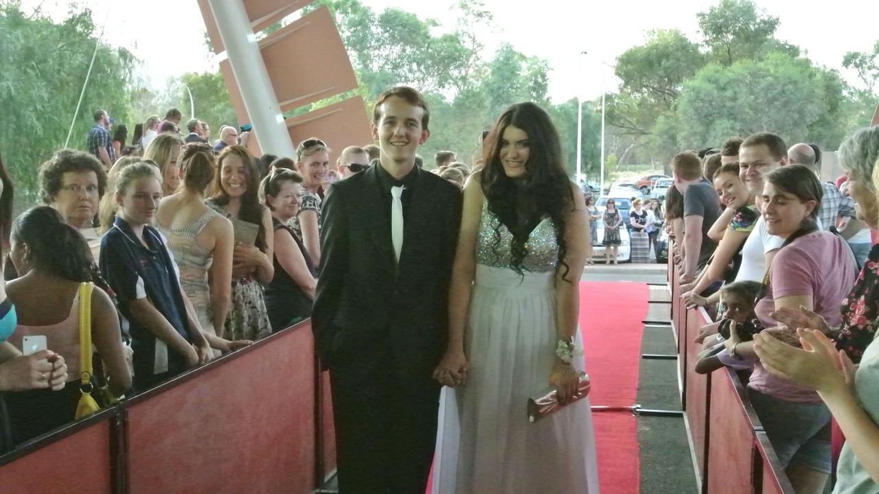 Christopher Davis and Lauren Hancock at the 2012 Our Lady of the Sacred Heart Catholic College formal at the Alice Springs Convention Centre. Picture: NT NEWS