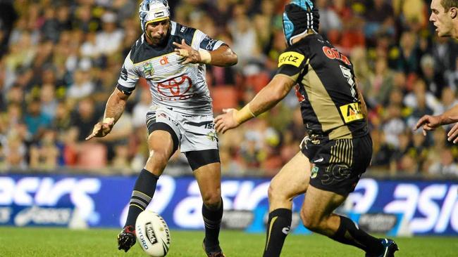 Johnathan Thurston says this Cowboys team is better than last year’s. Picture: MICK TSIKAS