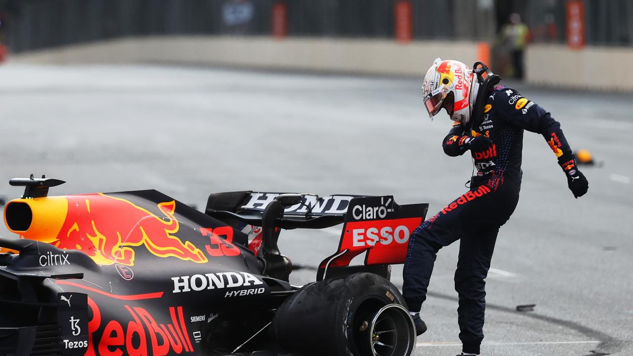 F1 2021, Azerbaijan Grand Prix, result Max Verstappen and Lewis Hamilton crash, Sergio Perez wins, Daniel Ricciardo position