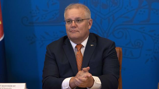 Scott Morrison says the new complex will be the most sophisticated plant of its kind for the manufacture of influenza vaccination and future pandemic vaccines in the southern hemisphere. Picture: Gary Ramage