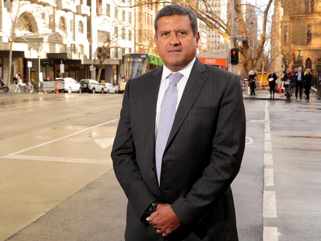 19/08/2019: Newcrest CEO Sandeep Biswas in Melbourne. Stuart McEvoy/The Australian.