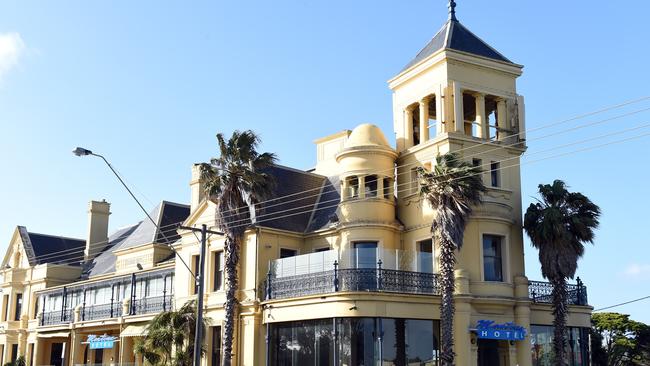 The Edgy, aka The Mentone Hotel, is one of Beach Rd’s last remaining pubs. Picture: Jason Sammon