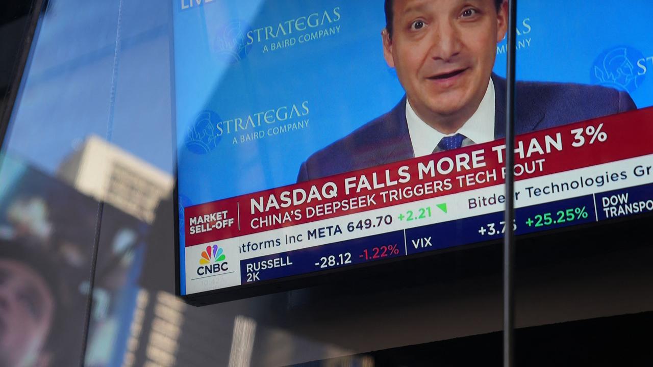 US tech stocks plummeted on Monday. Picture: Bryan R. Smith/AFP