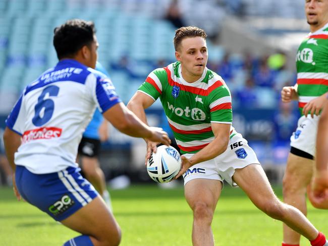 Blake Taaffe captained the Rabbitohs to a Jersey Flegg title in 2019. Picture: Gregg Porteous/NRL Photos