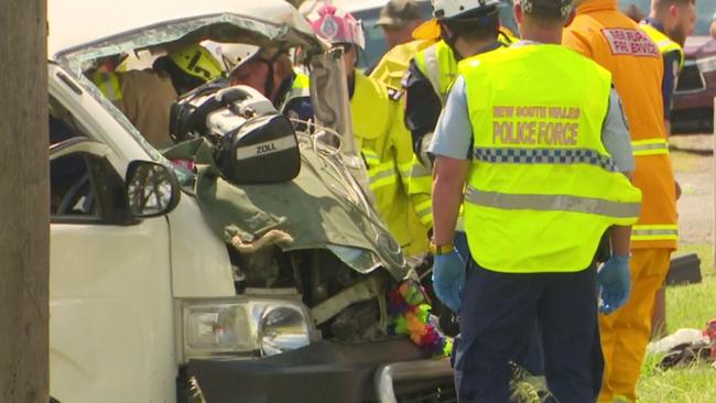 Police say the driver of the minibus was a disqualified learner driver.