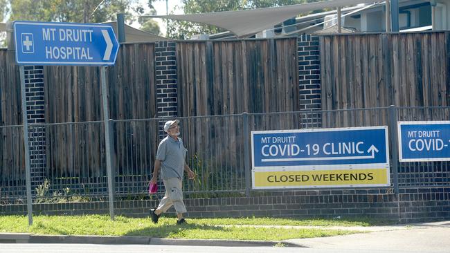 Mount Druitt Hospital in Western Sydney is undergoing infection control cleaning after a positive COVID-19 case attended the emergency department Picture: NCA NewsWire / Jeremy Piper