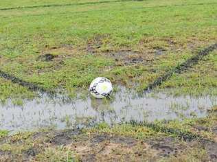 All South-West Queensland Thunder trials and training at Captain Cook fields have been washed out. Picture: Madolyn Peters