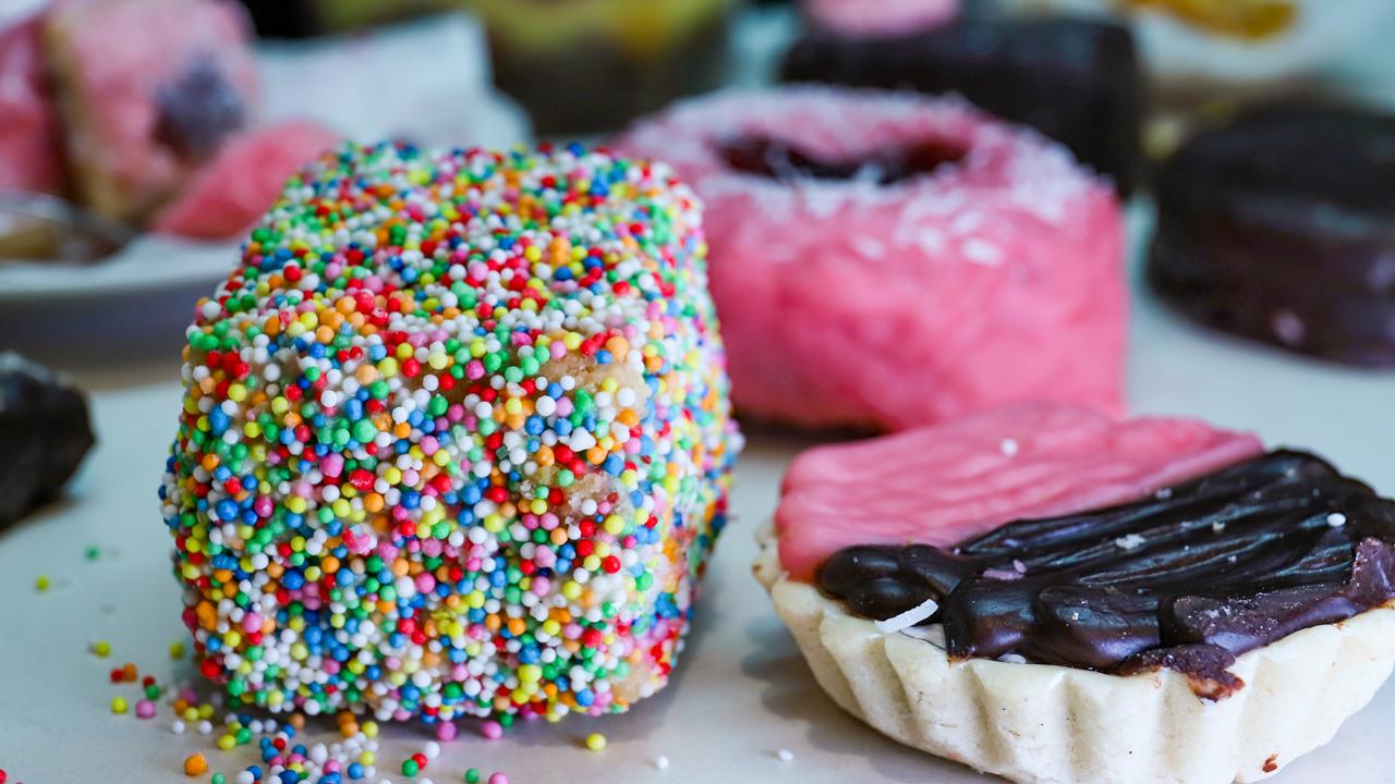 The fairy bread lamington. Picture: Jenifer Jagielski