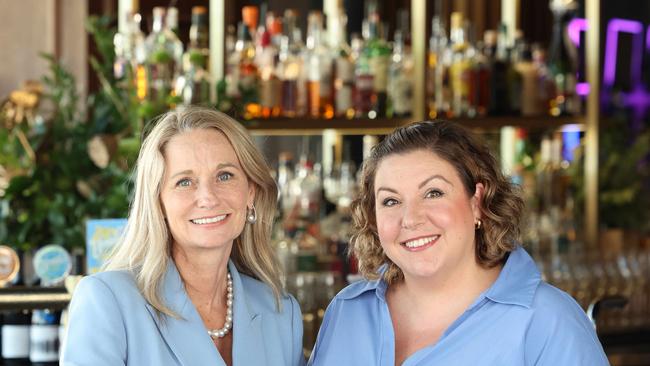 SkyCity Adelaide managing director Avril Baynes and casino dining operations manager Jessica Ayliffe. Picture: Russell Millard