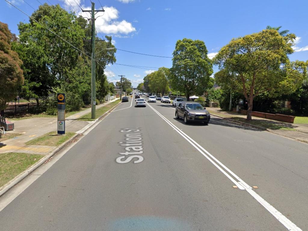 The pedestrian was struck on Station St in Fairfield Heights. Picture: Google Maps